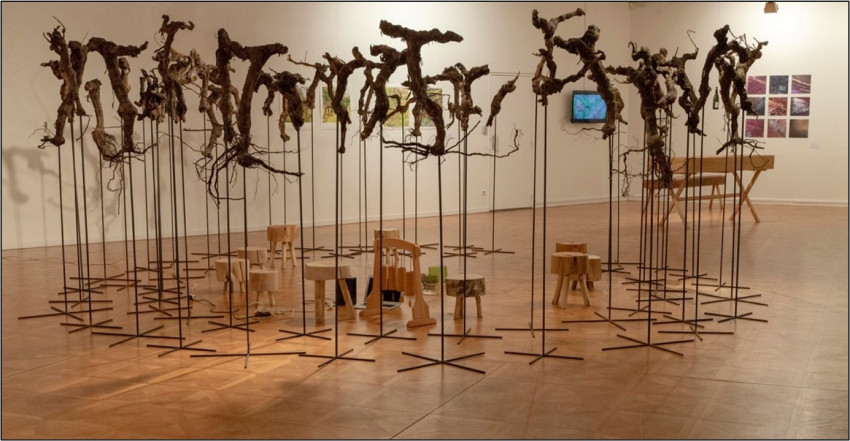 L’assemblée. Denis Chartier - Scène nationale d’Orléans exposition des Vivants, des vins - 2019